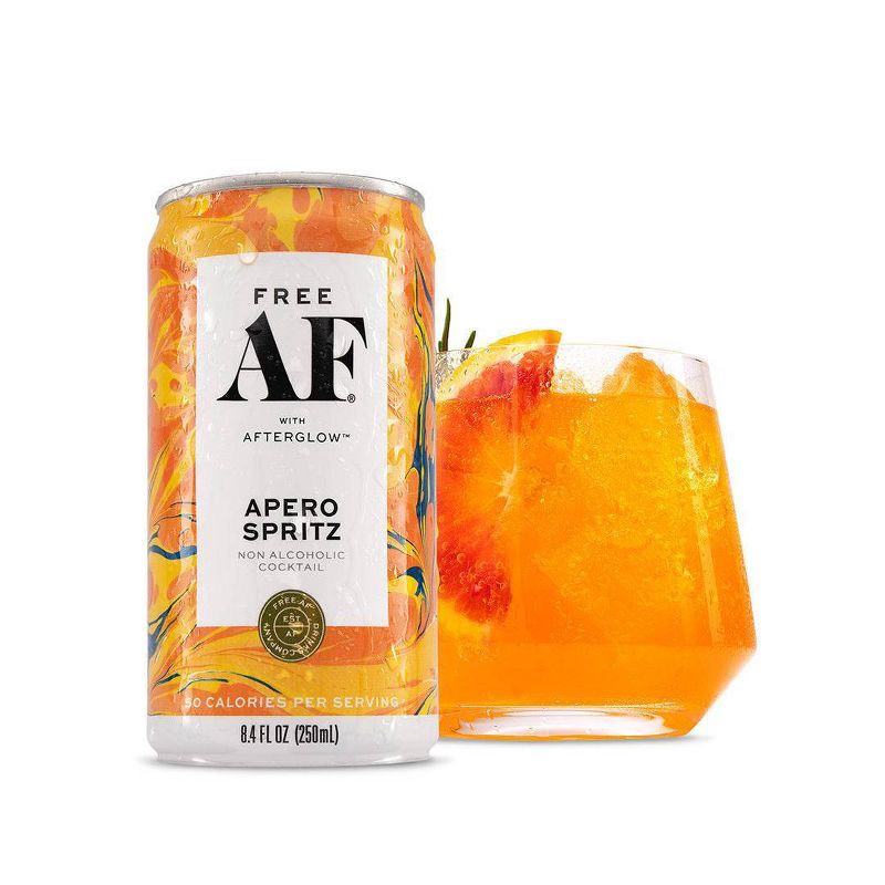 slide 2 of 7, Free AF Non-Alcoholic Apero Spritz - 4pk/8.4 fl oz Cans, 4 ct; 8.4 fl oz