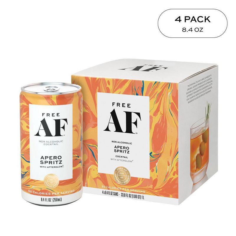 slide 7 of 7, Free AF Non-Alcoholic Apero Spritz - 4pk/8.4 fl oz Cans, 4 ct; 8.4 fl oz