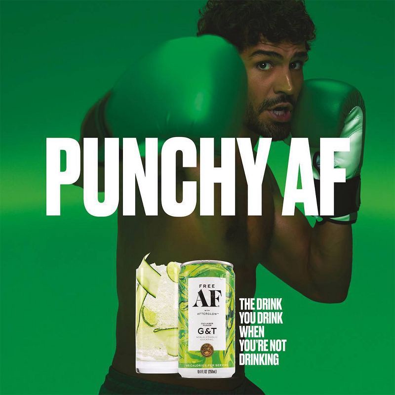 slide 3 of 7, Free AF Non-Alcoholic Cucumber G&T - 4pk/8.4 fl oz Cans, 4 ct; 8.4 fl oz