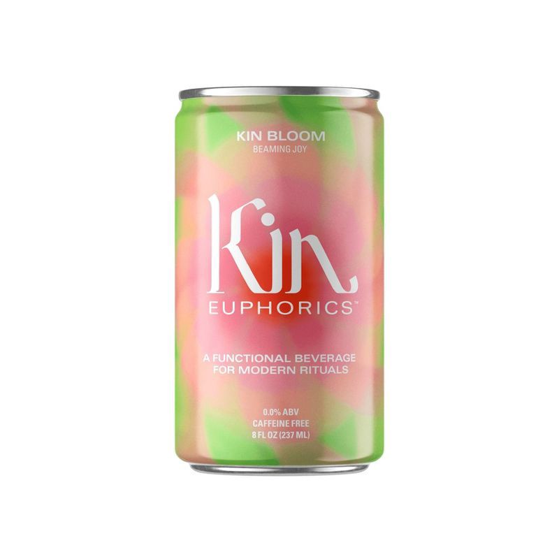 slide 2 of 4, Kin Euphorics Bloom Non-Alcoholic - 4pk/8 fl oz Cans, 4 ct, 8 fl oz