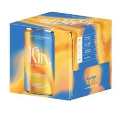Kin Euphorics Actual Sunshine Non-Alcoholic - 4pk/8 fl oz Cans