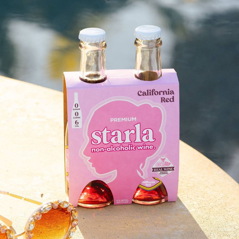 slide 3 of 5, Starla Non-Alcoholic Red - 2pk/187ml Btls, 2 ct, 187 ml