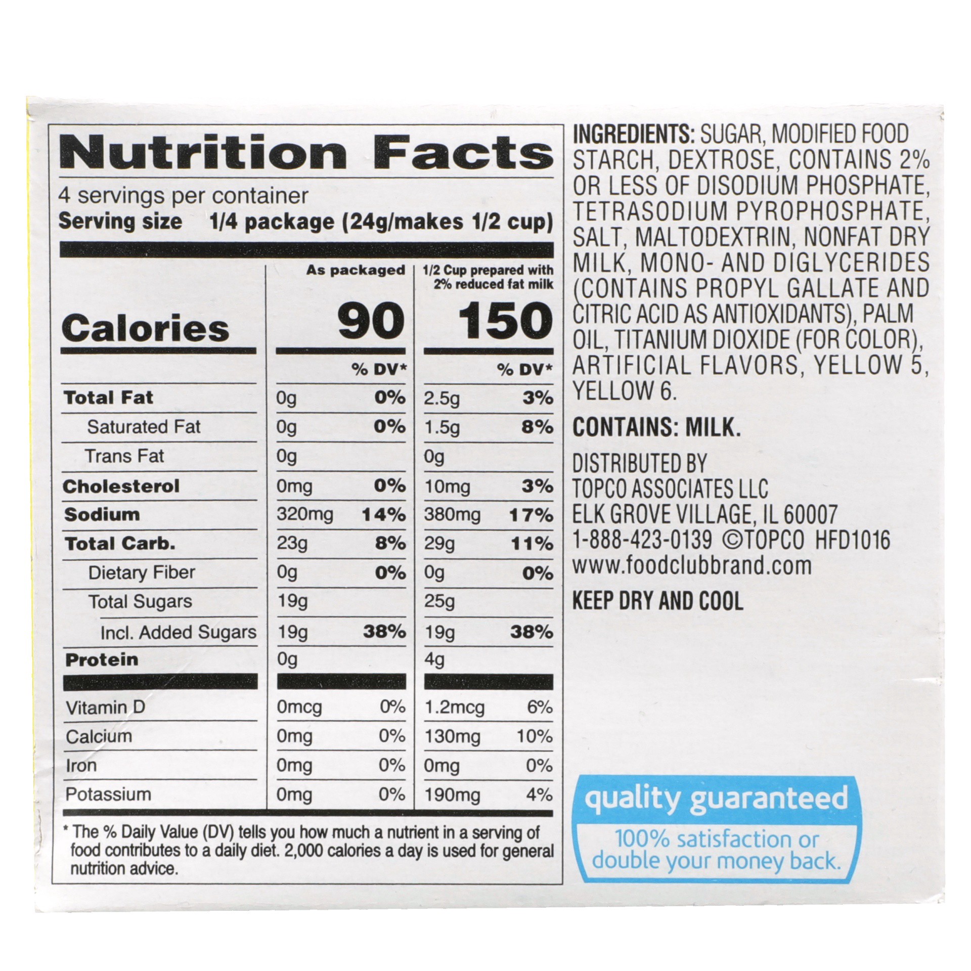 slide 6 of 6, Food Club Instant Banana Cream Pudding, 3.4 oz