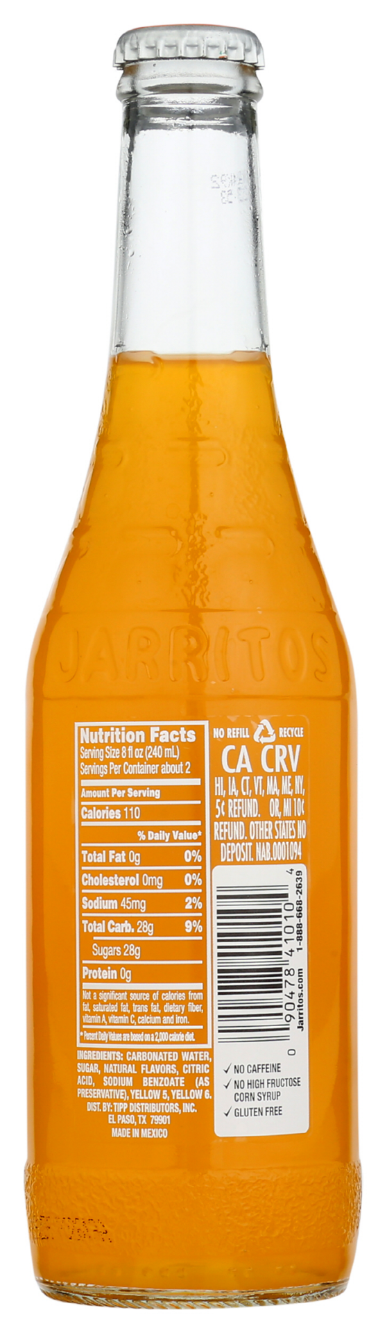 slide 4 of 5, Jarritos Mango Soda 12.5 fl oz, 12.5 fl oz