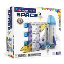 MAGNA-TILES Space: Magnetic Building Sets for Kids, Educational Toy for Creative Thinking, Math, Fine Motor Skills, Engineering