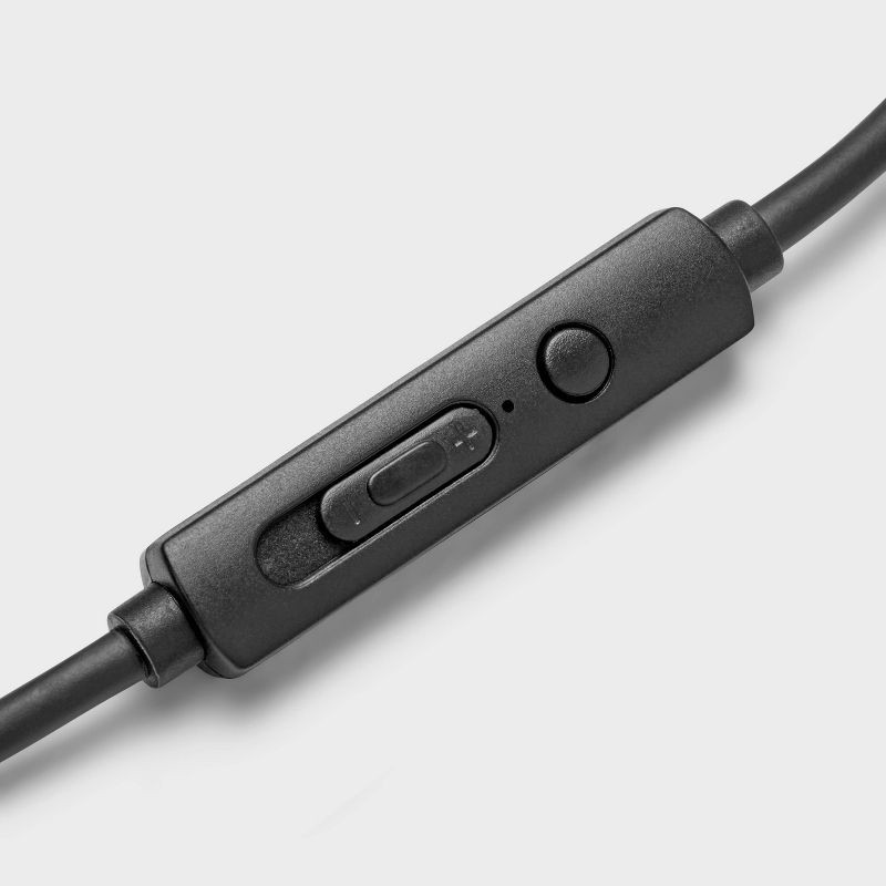 slide 4 of 4, Wired On-Ear Headphones With Microphone - heyday™ Black, 1 ct