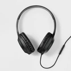 Wired On-Ear Headphones With Microphone - heyday™ Black
