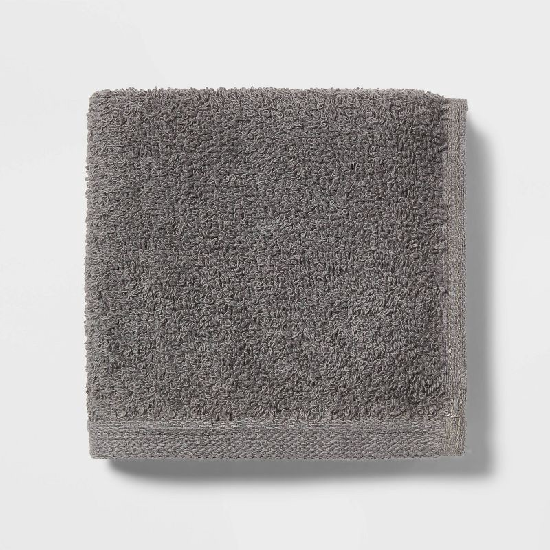 slide 3 of 4, 18pk Everyday Washcloths Blue/Gray - Room Essentials™, 18 ct