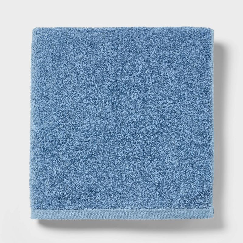 slide 1 of 4, Everyday Bath Sheet Quilt Blue - Room Essentials™, 1 ct