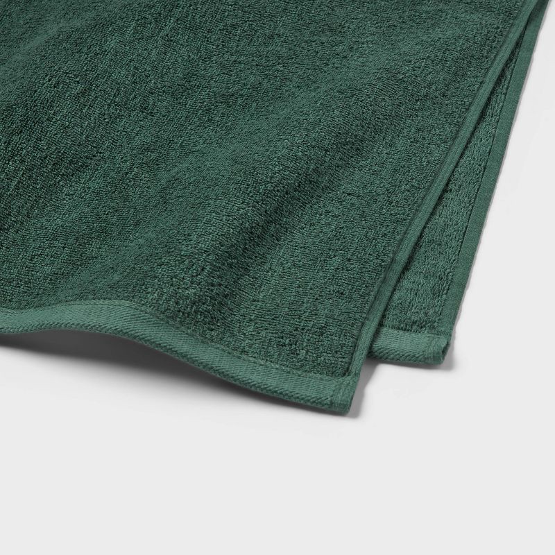 slide 3 of 4, Everyday Bath Sheet Dark Green - Room Essentials™, 1 ct