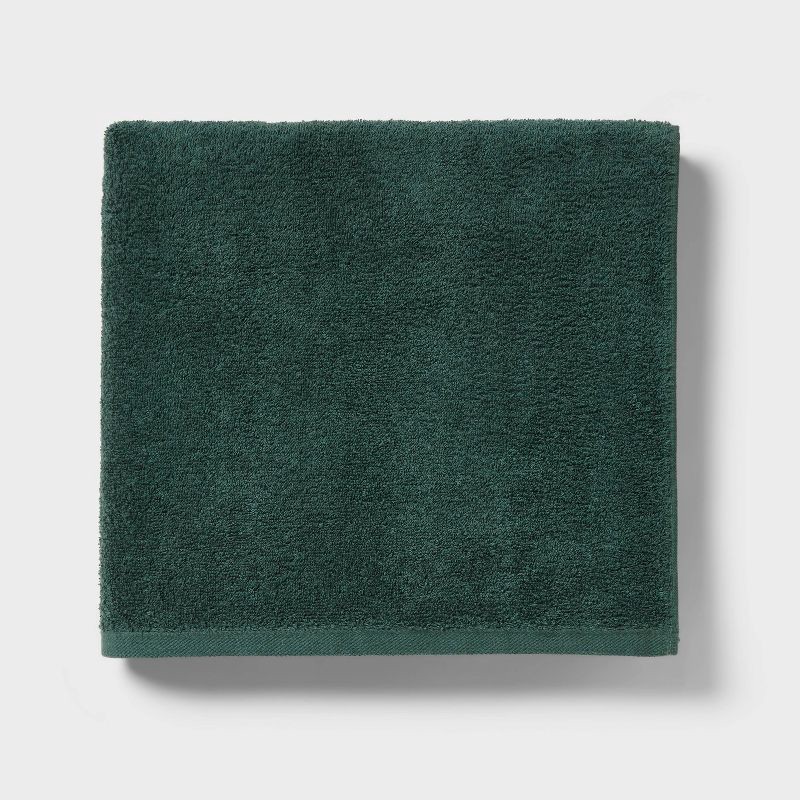 slide 1 of 4, Everyday Bath Towel Dark Green - Room Essentials™, 1 ct