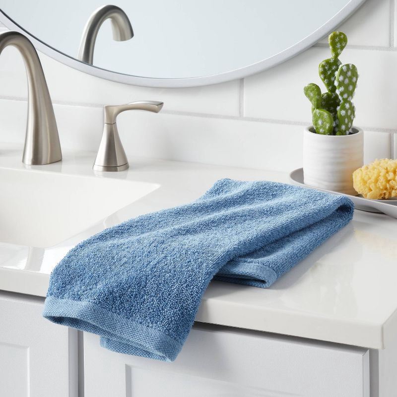 slide 2 of 4, Everyday Hand Towel Quilt Blue - Room Essentials™, 1 ct
