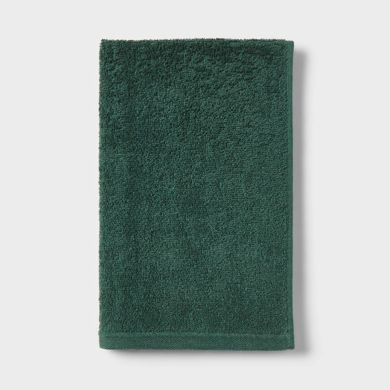 slide 1 of 4, Everyday Hand Towel Dark Green - Room Essentials™, 1 ct