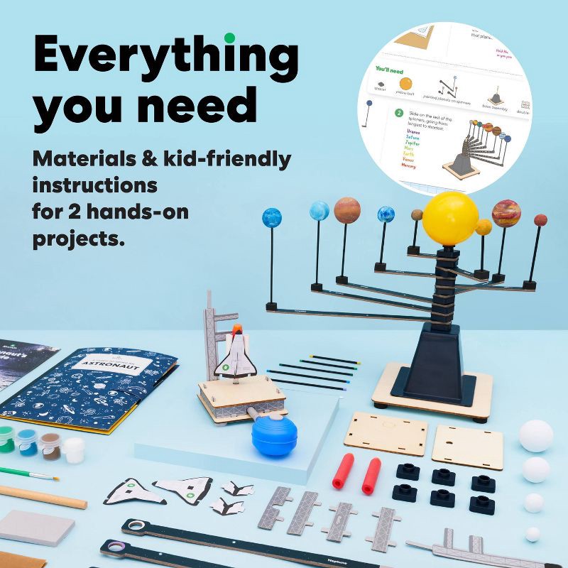 slide 2 of 7, KiwiCo Astronaut Starter Kit: Educational Astronomy & Creative Thinking Tools, Plastic & Paper Materials, 1 ct
