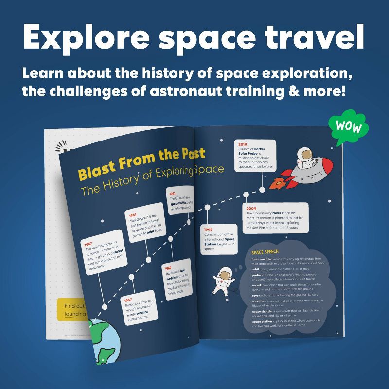 slide 6 of 7, KiwiCo Astronaut Starter Kit: Educational Astronomy & Creative Thinking Tools, Plastic & Paper Materials, 1 ct