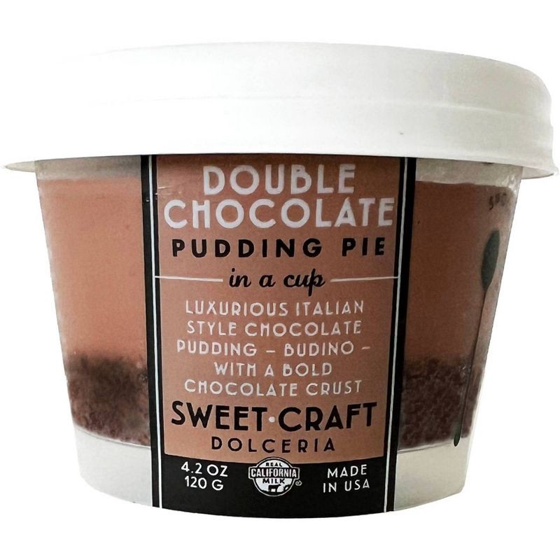 slide 1 of 8, Sweet Craft Dolceria Sweet Craft Double Chocolate Pudding in a Cup - 4.2oz, 4.2 oz