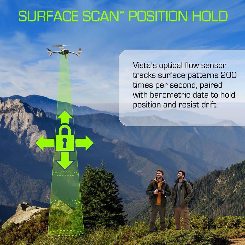 slide 5 of 8, Sky Viper Vista HD Video Drone: Built-In Camera, Remote Control, Bluetooth, Beginner Skill Level, 1 ct