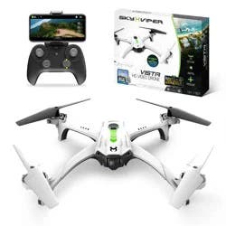 Sky Viper Vista HD Video Drone: Built-In Camera, Remote Control, Bluetooth, Beginner Skill Level
