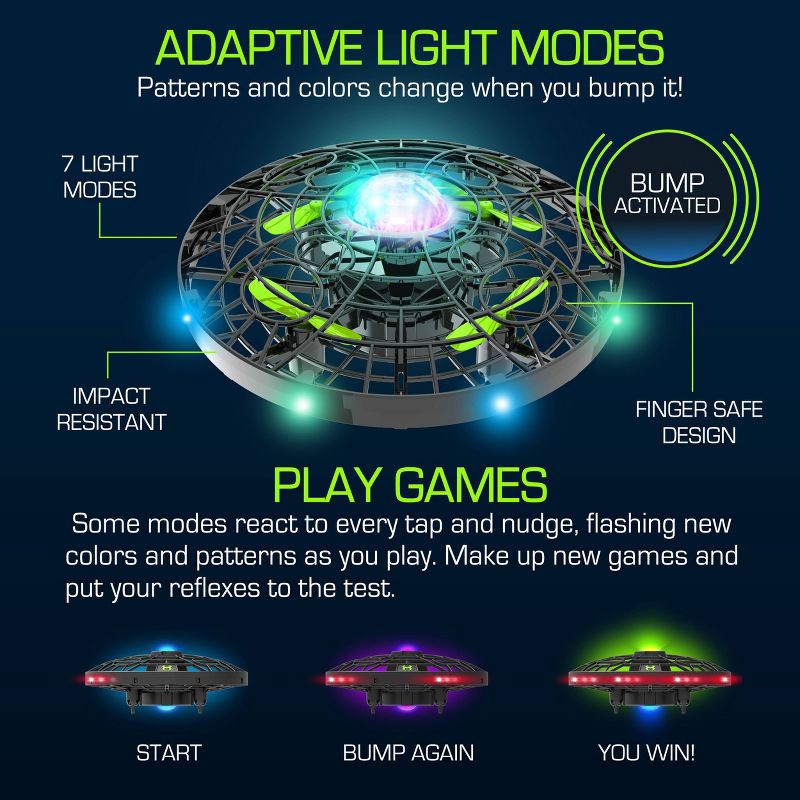 slide 4 of 7, Sky Viper Aura Glowing Gesture Drone, 1 ct