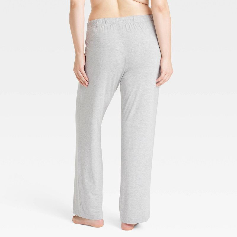slide 5 of 5, Women's Cloud Knit Modal Pajama Pants - Auden™ Heathered Gray M: Modal-Spandex, Midweight, 30.5" Inseam, 1 ct