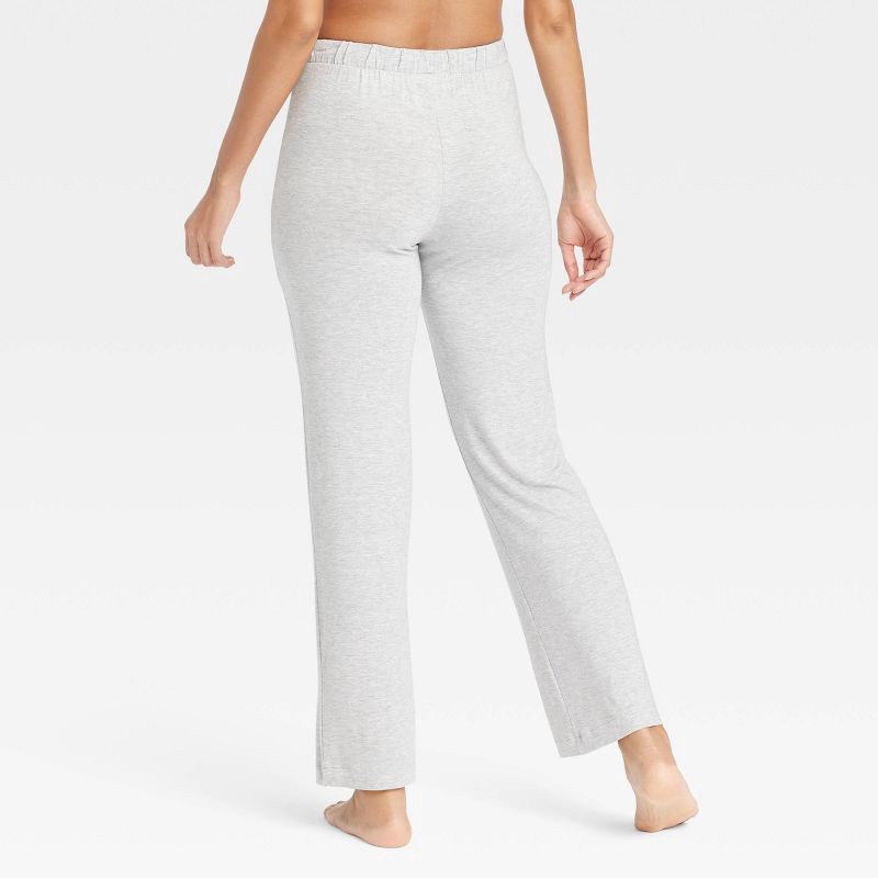 slide 2 of 5, Women's Cloud Knit Modal Pajama Pants - Auden™ Heathered Gray XL: Modal-Spandex, Side Pocket, Pull-On Waistband, 1 ct