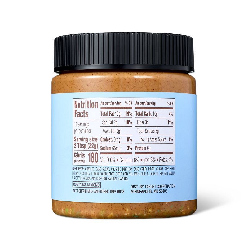 slide 2 of 3, Birthday Cake Almond Butter - 12oz - Favorite Day™, 12 oz