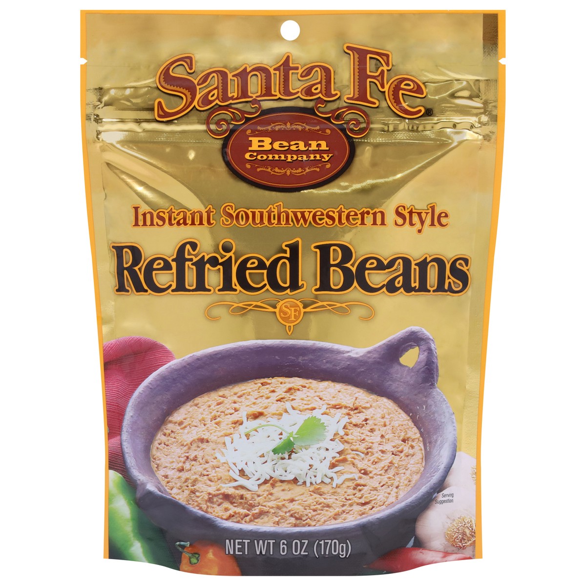 slide 1 of 2, Santa Fe Instant Southwestern Style Refried Beans 6 oz, 7.25 oz