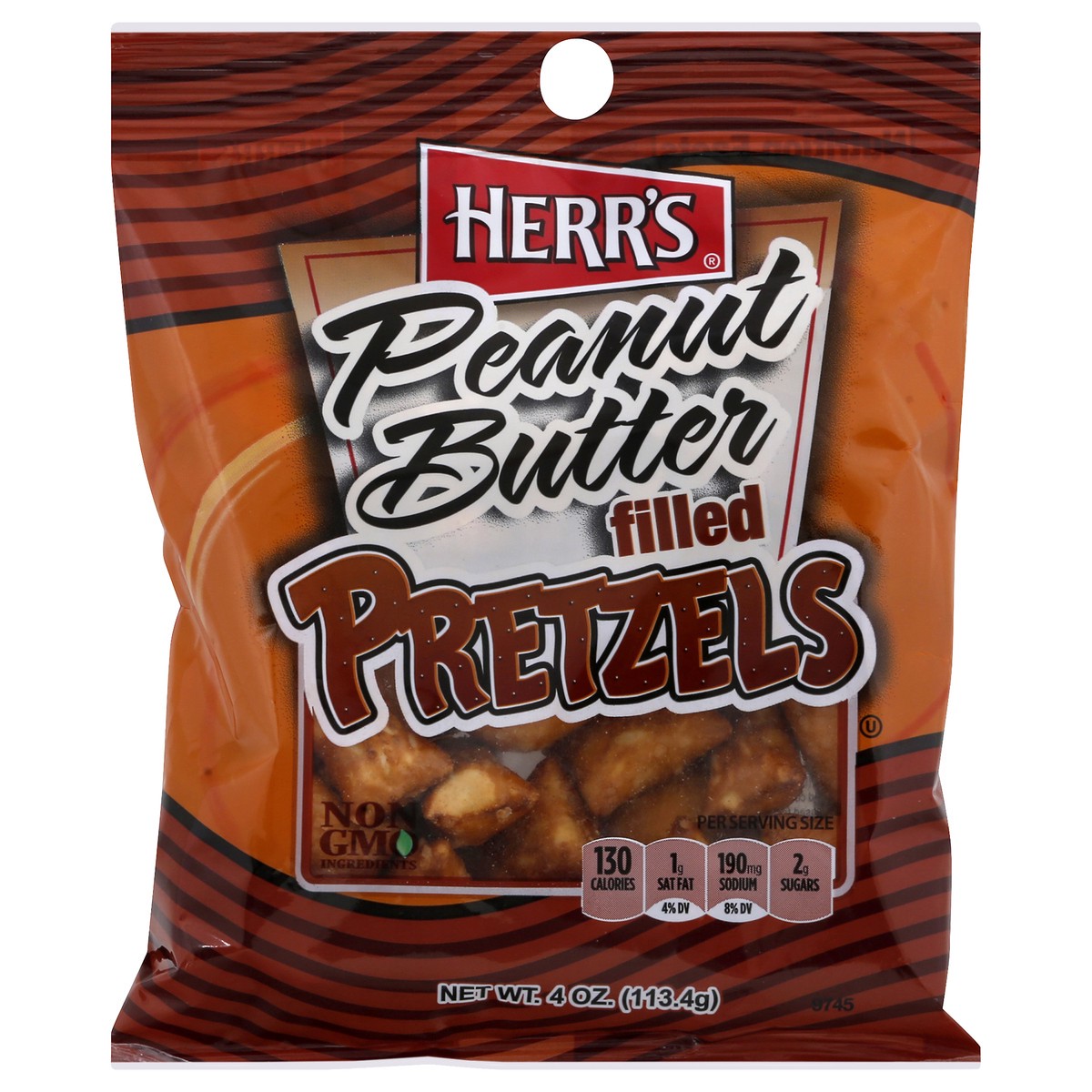 slide 1 of 10, Herr's Peanut Butter Filled Pretzels, 4 oz