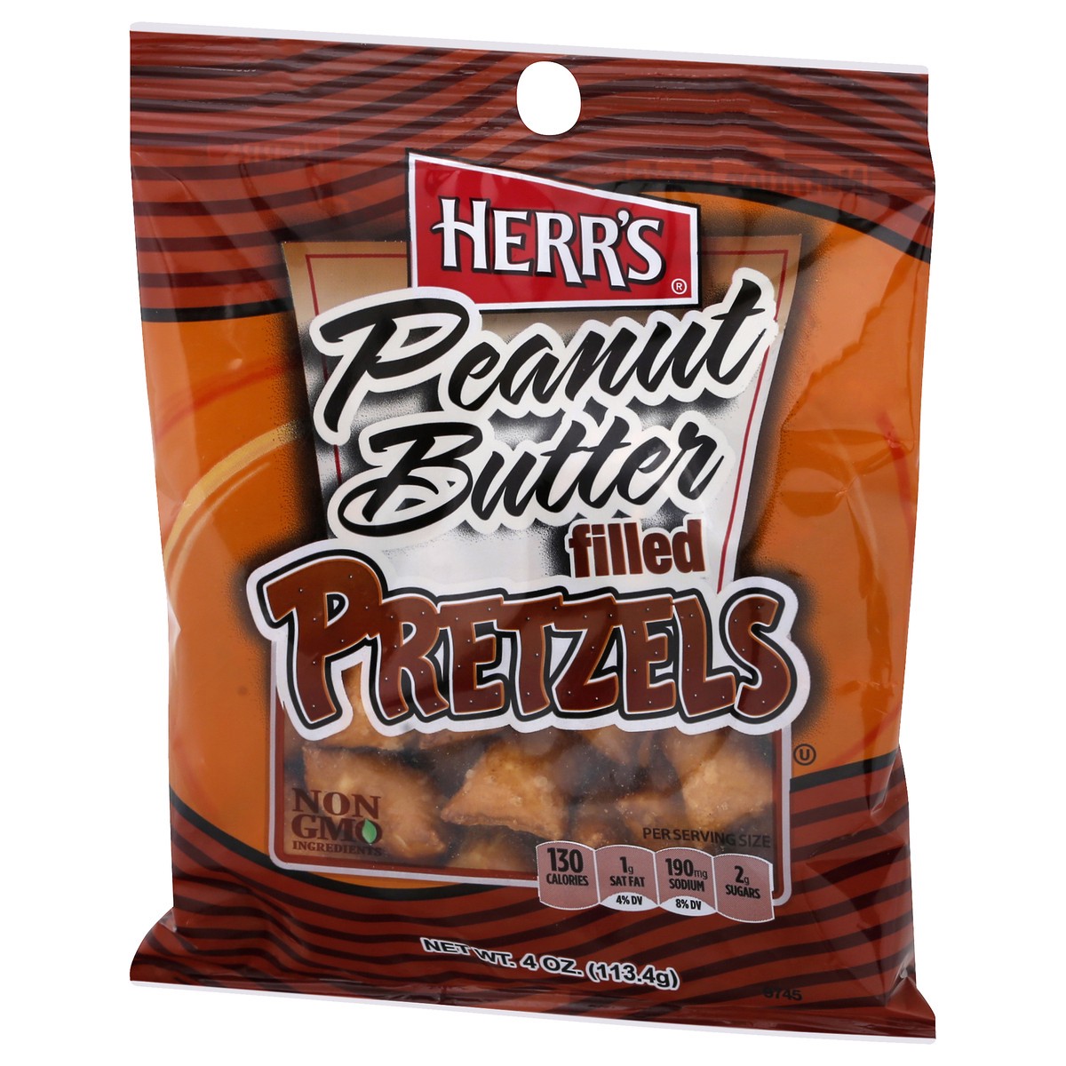 slide 3 of 10, Herr's Peanut Butter Filled Pretzels, 4 oz