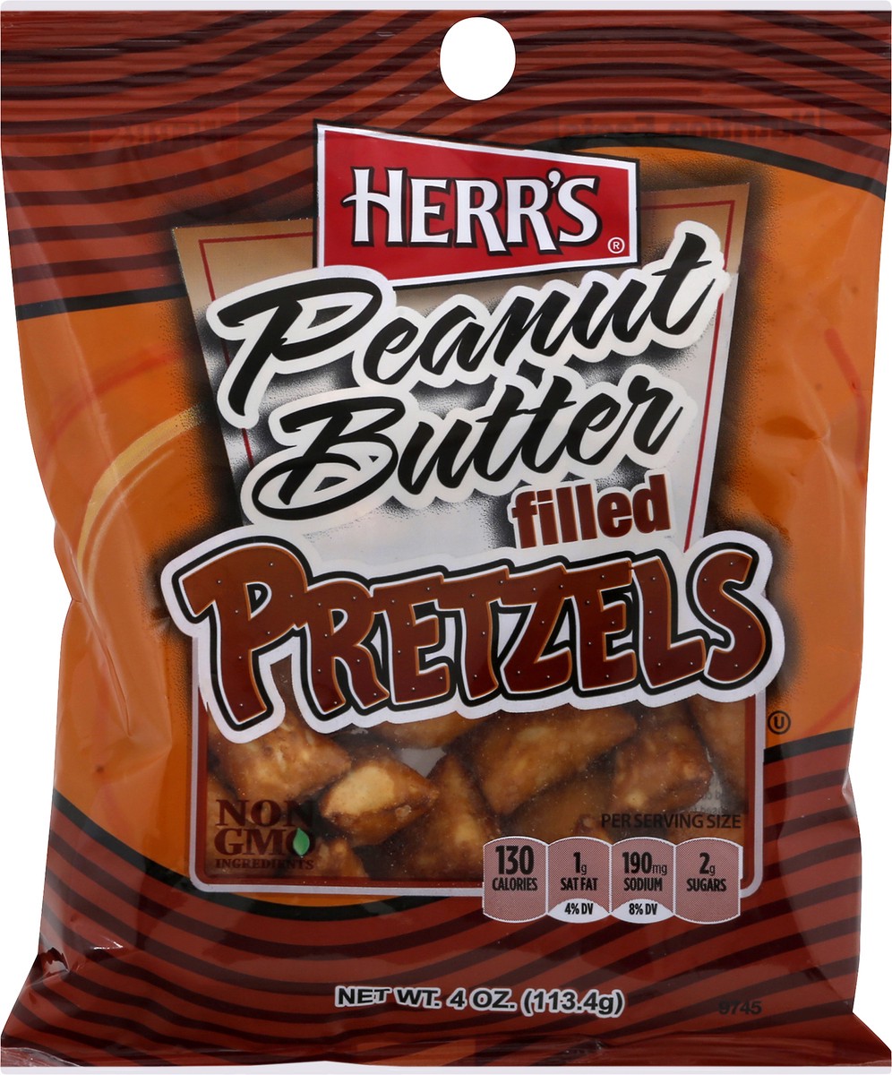 slide 9 of 10, Herr's Peanut Butter Filled Pretzels, 4 oz