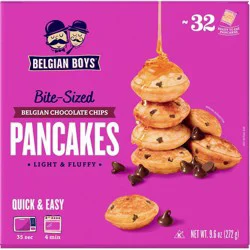 Belgian Boys Bite-sized Chocolate Chip Pancakes - 9.6oz