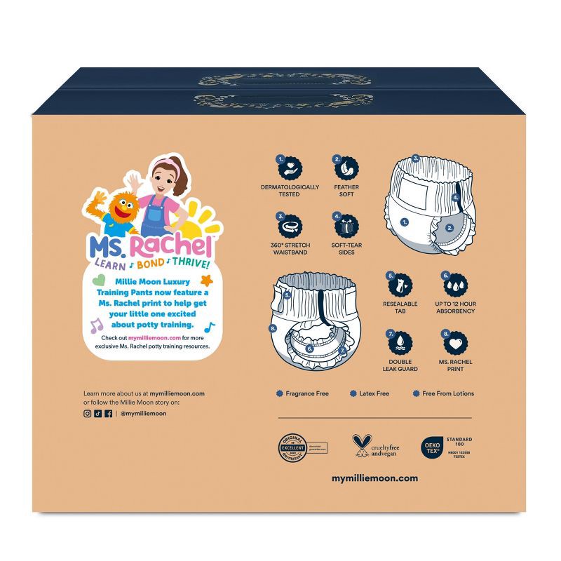 slide 13 of 13, Millie Moon Ms Rachel Training Pants, Size 3T-4T - 66 Count, 66 ct