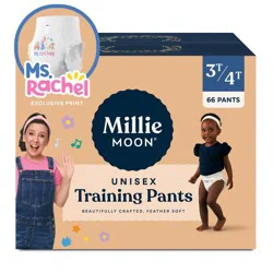Millie Moon Ms Rachel Training Pants, Size 3T-4T - 66 Count