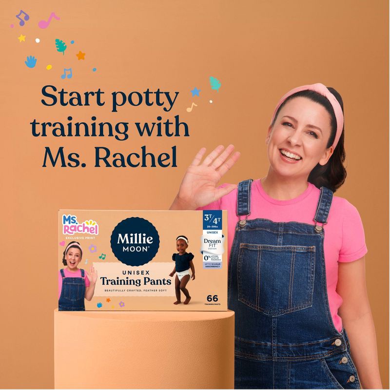 slide 10 of 13, Millie Moon Ms Rachel Training Pants, Size 4T-5T - 56 Count, 56 ct