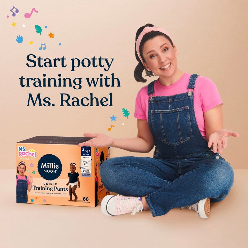 slide 9 of 13, Millie Moon Ms Rachel Training Pants, Size 2T-3T - 72 Count, 72 ct