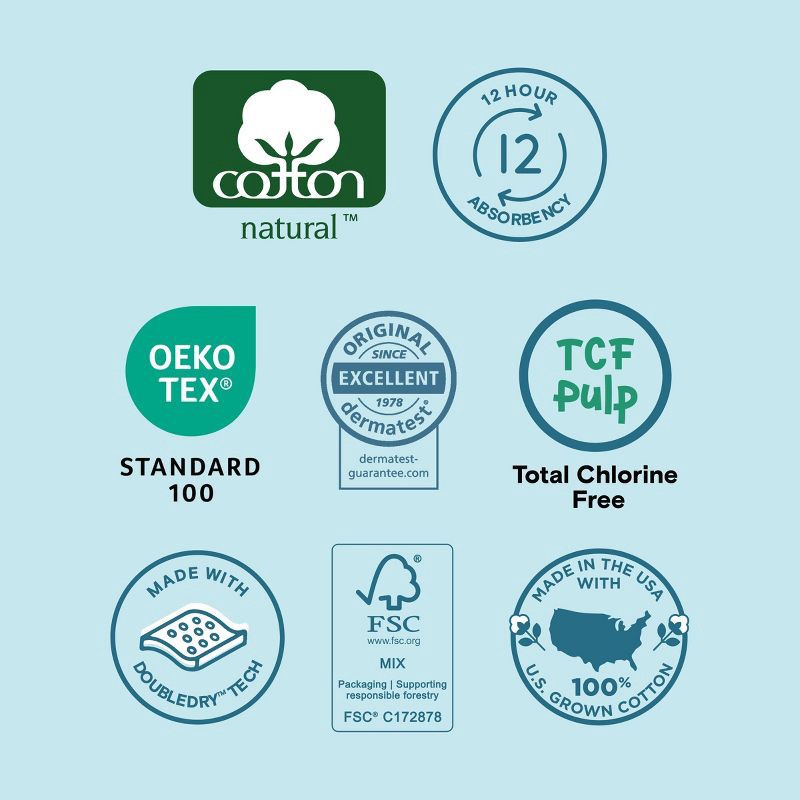 slide 2 of 14, Kudos Chlorine Free Cotton-Lined Disposable Diapers - Size 3 - 62ct, 3 x 62 ct