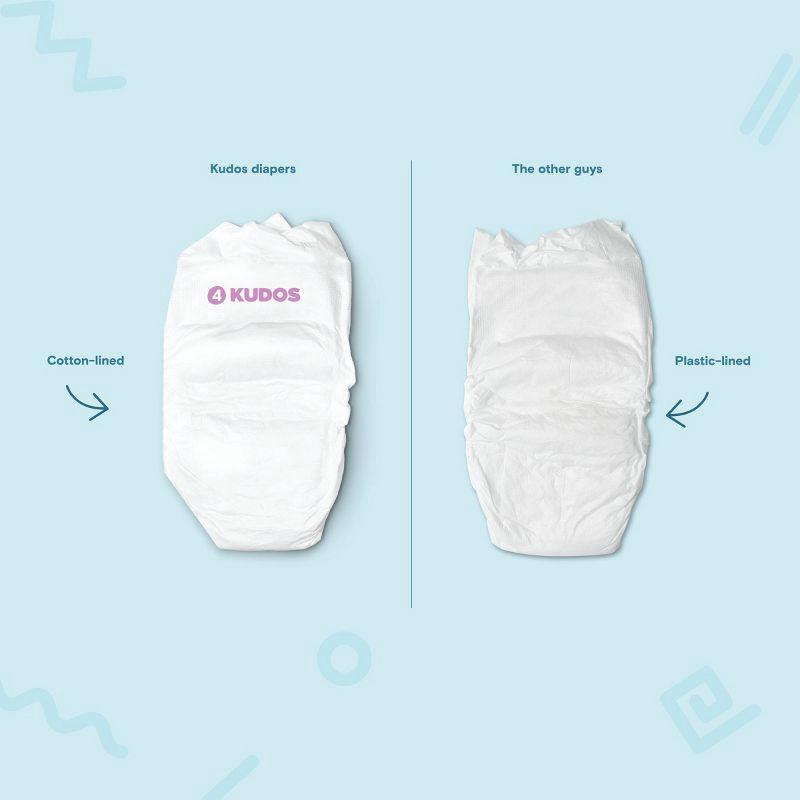 slide 12 of 14, Kudos Chlorine Free Cotton-Lined Disposable Diapers - Size 5 - 44ct, 5 x 44 ct