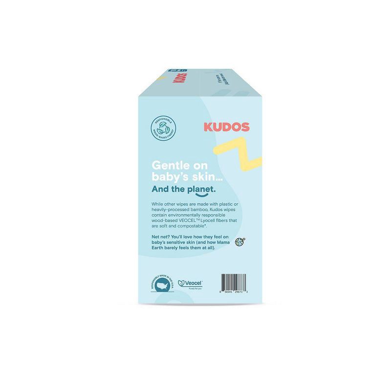 slide 2 of 13, Kudos Skin-Loving Baby Wipes - 99% Water, Plastic-Free & Unscented - 180ct/3pk, 180 ct, 3 ct