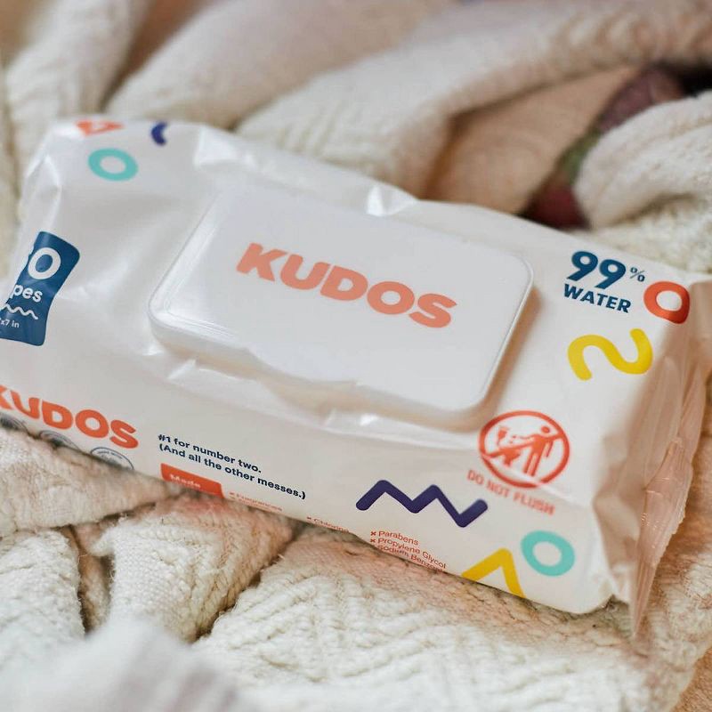 slide 9 of 13, Kudos Skin-Loving Baby Wipes - 99% Water, Plastic-Free & Unscented - 180ct/3pk, 180 ct, 3 ct