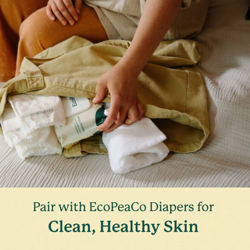 slide 12 of 13, EcoPeaCo. Unbleached Baby Wipes Made with Soft Bamboo Viscose & 99% Water - 300ct/6pk, 300 ct, 6 ct