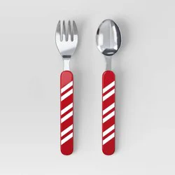 2pc Christmas Flatware Set Red - Wondershop™