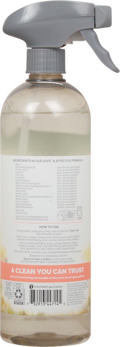 slide 2 of 9, Seventh Generation Morning Meadow All Purpose Cleaning Spray, 23 fl oz