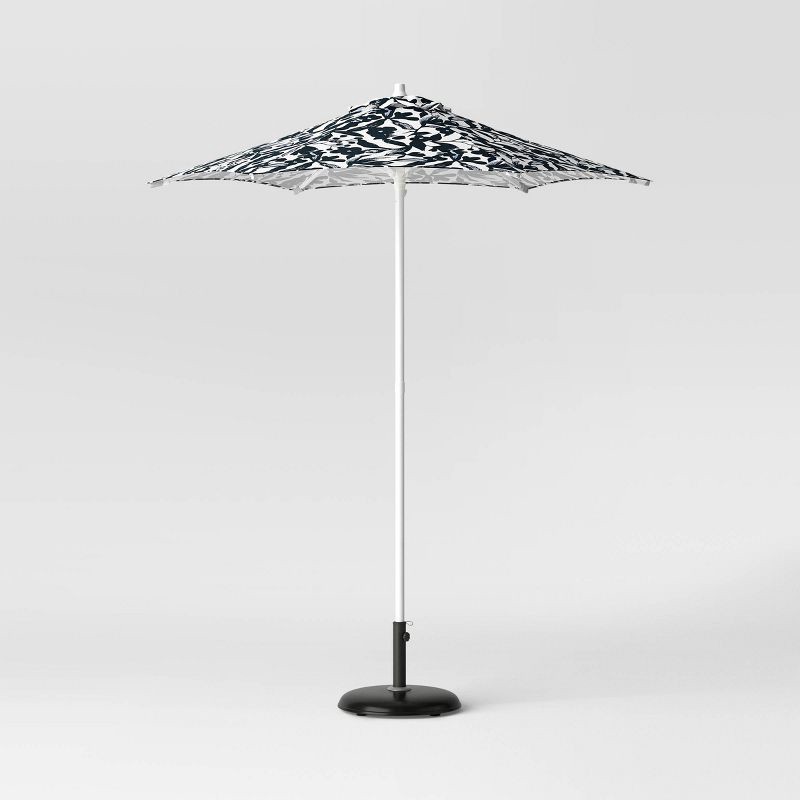 slide 4 of 5, 33lbs Recycled Round Outdoor Patio Market Umbrella Bases Black - Threshold™, 33 lb