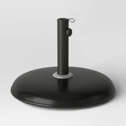 33lbs Recycled Round Outdoor Patio Market Umbrella Bases Black - Threshold™