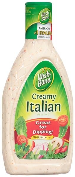 slide 1 of 1, Wish-Bone Creamy Italian Salad Dressing, 16 fl oz