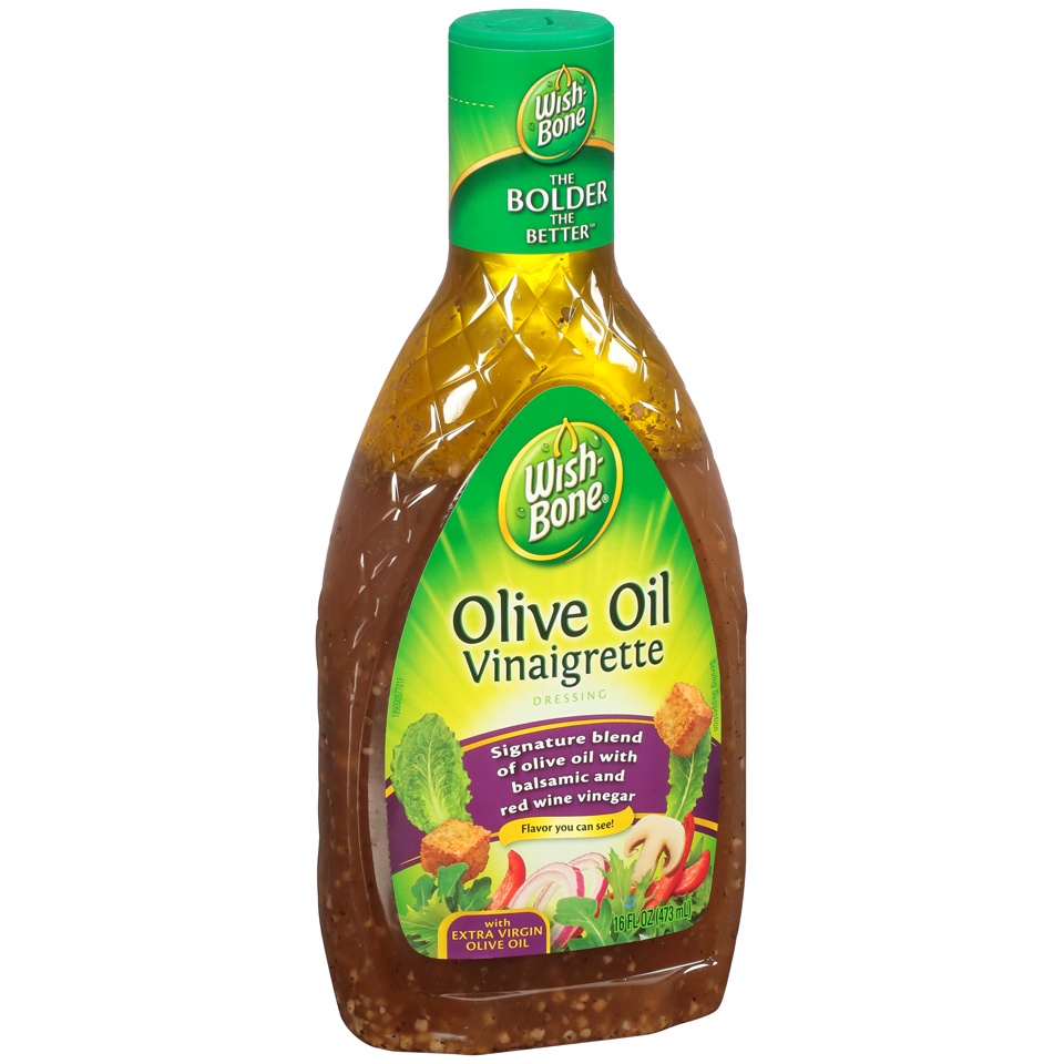 slide 1 of 1, Wish-Bone Olive Oil Vinaigrette Dressing, 16 fl oz