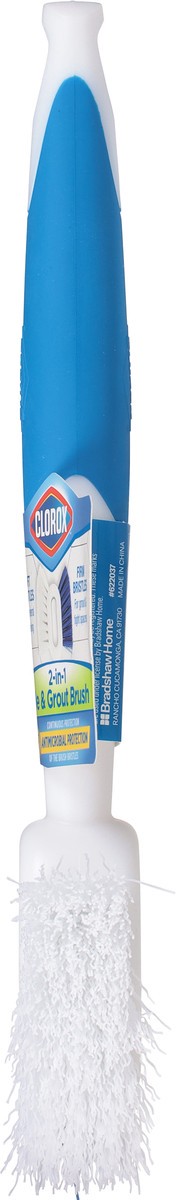 slide 2 of 9, Clorox 2 in 1 Tile & Grout Brush 1 ea, 1 ct