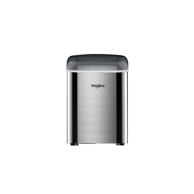 slide 2 of 5, Whirlpool Ice Maker Stainless Steel: Countertop Ice Machine, Bullet Shape, 26 lbs Daily Production, 1.5 lbs Storage Capacity, 26 lb, 1.5 lb