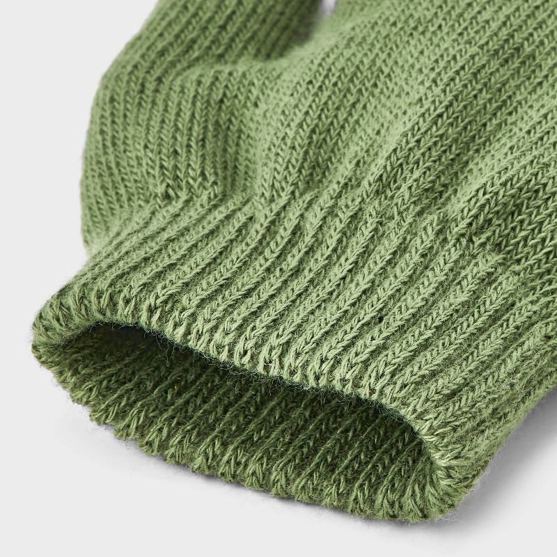 slide 3 of 3, Kids' 3pk Value Gloves - Cat & Jack™ Navy Blue/Black/Green, 3 ct