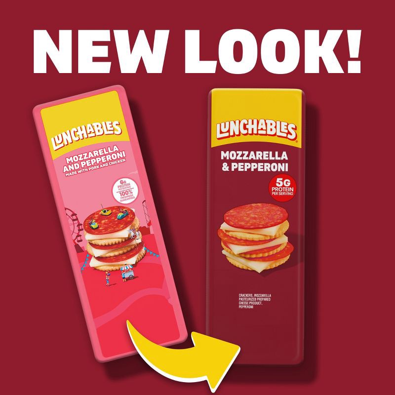 slide 3 of 12, Lunchables Mozzarella, Pepperoni, Cracker - 1.3oz, 1.3 oz